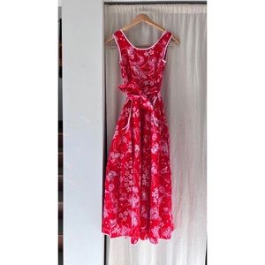 Vintage miss Elaine maxi wrap dress S